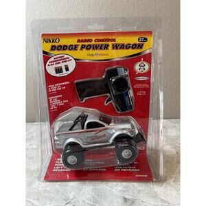 Vintage Nikko Dodge Power Wagon Radio Control Car Silver "Factory Sealed"‎